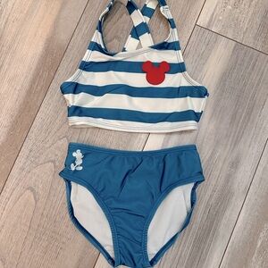 Like new. Worn once. Disney bikini. Girls small